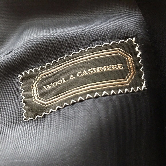 Italian Jacket Double Breasted Navy Wool/Cashmere Pre-owned - Picture 6 of 12